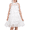 White Lace, variant on Sunny Fashion Girls Dress White Lace Flowy A-line Tiered Sleeveless Sundress Wedding Party 7 Years