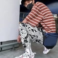 thumbnail image 6 of Forzero Ins Style Cartoon Print Drawstring Elastic Waist Long Hip Hop Pants, 6 of 6