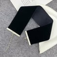 thumbnail image 3 of HOOUN Adjustable Choker Neckband Black Necklace Strap Jewelry Choker Velvet Fashion-Width 5cm, 3 of 9