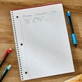 thumbnail image 4 of (4 pack) Pen+Gear College Ruled 1-Subject Notebook, 8" x 10.5", Red, 70 Sheets, 4 of 6