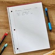 Pen+Gear College Ruled 1-Subject Notebook, 8 x 10.5, Red, 70 Sheets