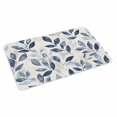 thumbnail image 4 of Navy Blue Botanical Door Mat Indoor Outdoor,Pastoral Spring Leaves Watercolor Non Slip Welcome Mat with Rubber Backing,Absorbent Fabric Front Door Mats Entryway Rug for Home Patio Entrance 20"x31.5", 4 of 9
