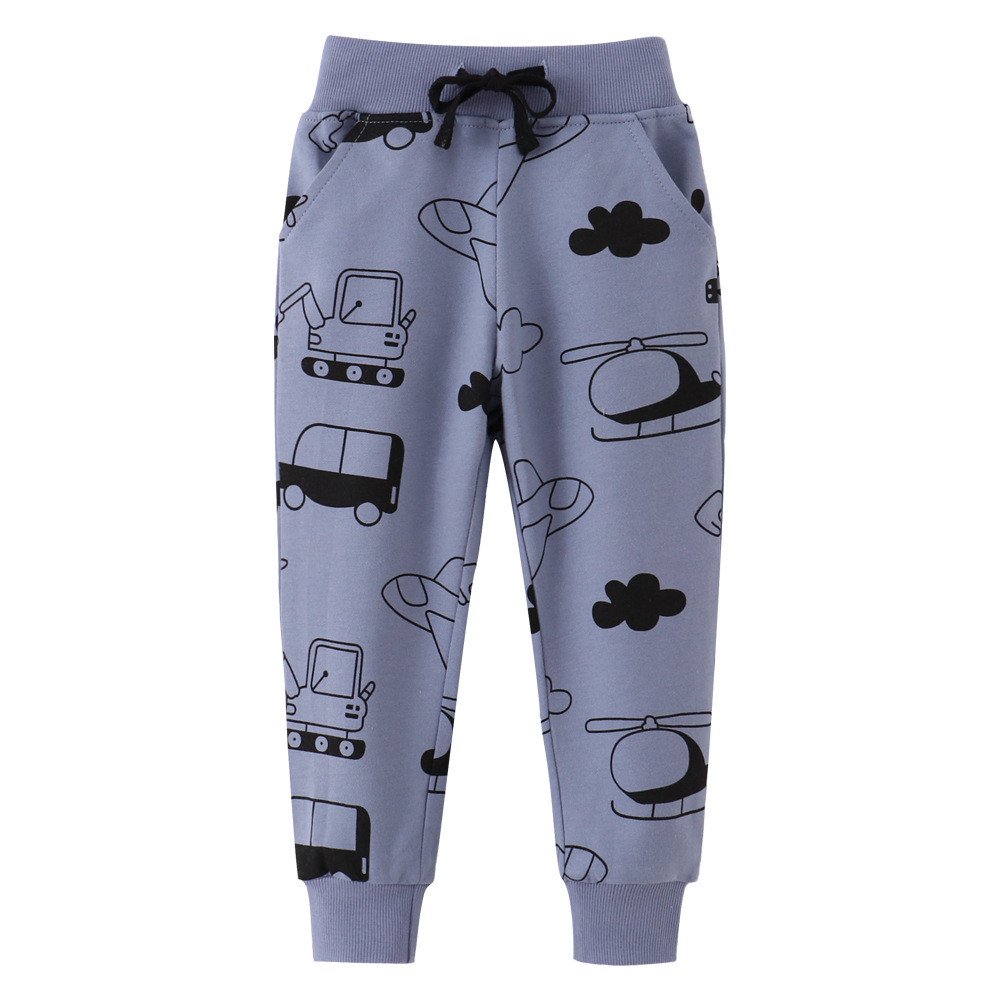 Rvasteizo Fall Winter Boys Sports Sweatpants Elastic Waist Kids Joggers 2Y