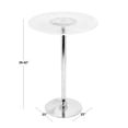 thumbnail image 5 of Contemporary Home Living 41” Multicolored Round Spyra Contemporary Light Up Adjustable Bar Table, 5 of 6