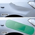 thumbnail image 4 of Triani 3Pcs Car Funny Bandage Large Bumper Sticker 10* 2.72 inch Band-Aid Shape Car Bumper Sticker for Car Vans Vehicle Scratch Cover Body Windows(Green), 4 of 7