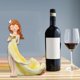 thumbnail image 5 of Soporte para botellas de vino con forma de dama, elegante soporte para vino de encimera, estante para vino de dama para decoración creativa del hogar Estilo F, 5 of 8