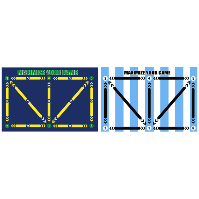 Estera Entrenamiento Pasos Fútbol Portátil Antideslizante para El Interior (Brasil)