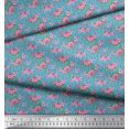 thumbnail image 3 of Soimoi Cotton Duck Fabric Stripe,Leaves & Peony Floral Printed Fabric 1 Yard 42 Inch Wide, 3 of 3