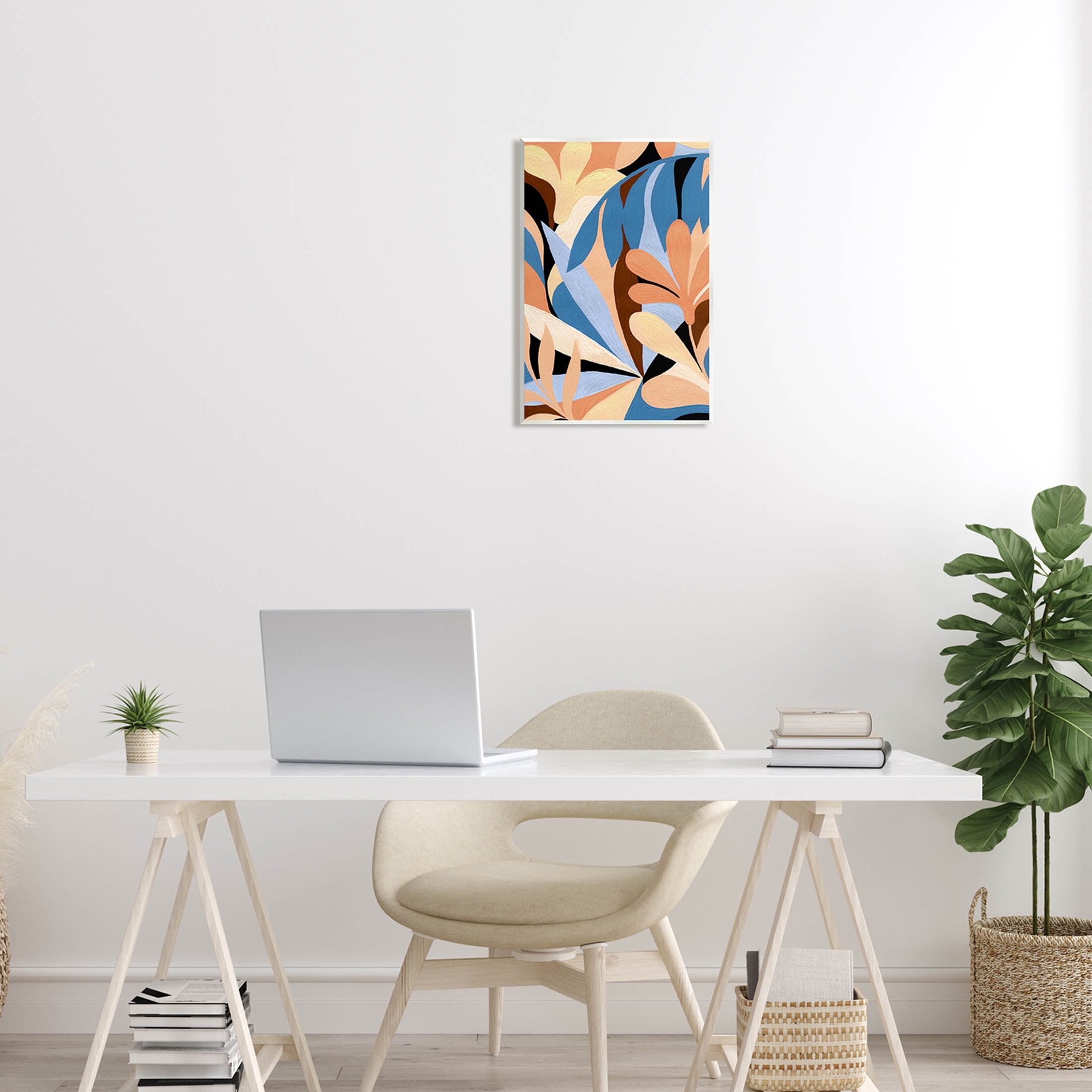 Abstract Overlapping Botanical Forms Botanical & Floral Graphic Art Unframed Art Print Wall Art