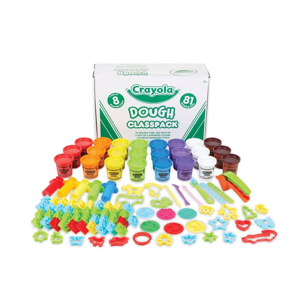 Crayola Modeling Doughs Assorted Classpack, 3 oz 48 Count
