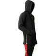 thumbnail image 3 of Hat and Beyond Mens's Diamond Quilted Fashion Side Zipper Longtailed Hoodie, 3 of 6