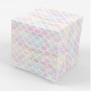Stesha Party Mermaid PresNok Scale Gift Wrap Wrapping Paper - Folded Flat 30 x 20 Inch - 3 Sheets