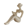 thumbnail image 4 of Figura de resina de niña leyendo, estatua, establo, artesanía, decoración, obra de arte, escultura Gris, 4 of 9