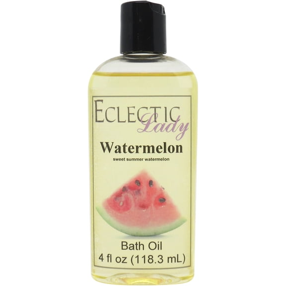 Watermelon Bath Oil - Scented Body Oil - Relaxing & Moisturizing Bathing Oil - Fragrance Body Oil For Dry & Rough Sensitive Skin - 4 oz