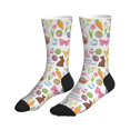 thumbnail image 4 of Crew Socks for Women Men, Happy Easter1  Moisture Running Athletic Football Striped Socks Cushion Tube Socks, 4 of 7