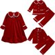 thumbnail image 2 of Conjuntos de pijamas de Navidad de cuentos para niños, ropa de dormir para niñas, ropa para niños, encaje de terciopelo, manga larga + Pantalones, traje de bebé 9M-9Y, 2 of 4