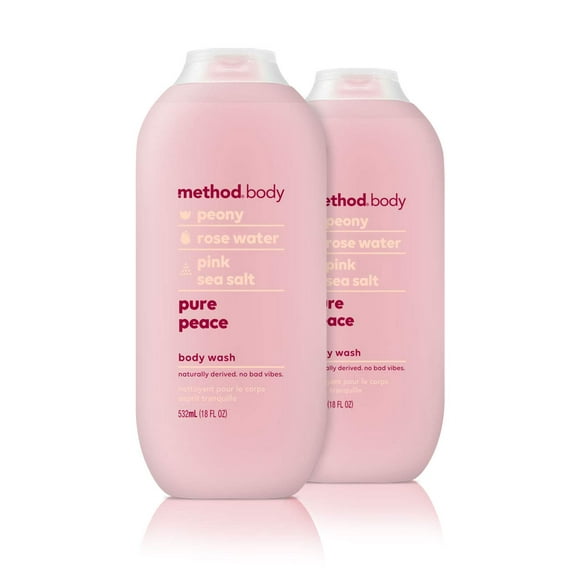 Method Body Wash - Pure Peace. 18fl oz (Pack of 2)