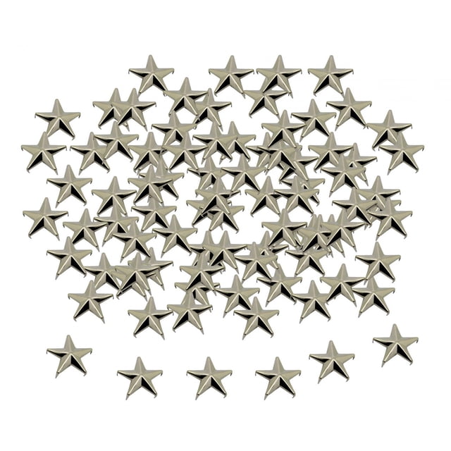 100pcs Five Pointed Star Rivets Hats Rivets Claw Nails Shape Stylish Rivets Claw 1.5cm