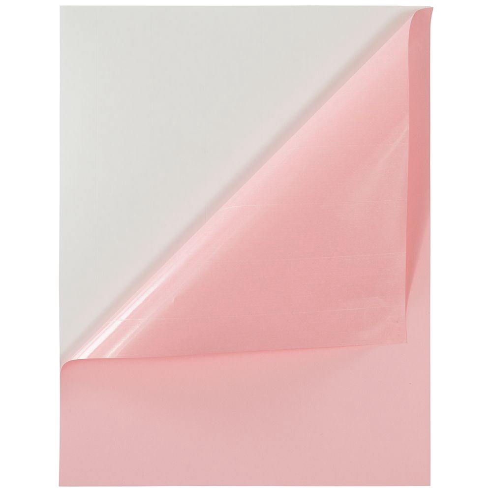 JAM Paper Full Page Labels, 8 1/2 x 11, Baby Pink, 10 per Pack