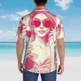 thumbnail image 4 of Fotbe Ace Of Diamonds Lady Camisa Hawaiana para Hombre Unisex – Camisa Casual de Verano con Botones de Manga Corta de Algodón y Lino,X-Large, 4 of 7