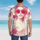 thumbnail image 4 of Fotbe Ace Of Diamonds Lady Camisa Hawaiana para Hombre Unisex – Camisa Casual de Verano con Botones de Manga Corta de Algodón y Lino,Large, 4 of 7