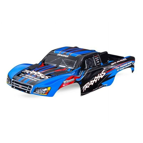 Traxxas 5924-Blue Body, Slash® 2WD (also fits Slash® VXL & Slash® 4X4), blue (painted, decals applied) Clipless
