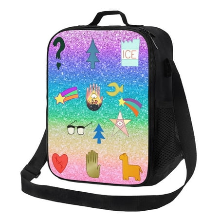 

Gravity Falls Symbols Lunch Bag Tote Shoulder Bags Insulated Lunch Box Picnic Beach Work