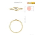 thumbnail image 6 of Angara Ring - Diamond Promise Ring for Women in 14K Yellow Gold - April Born Jewelry | 2.5mm Natural Diamond Heart Promise Ring (Ring Size = 4), 6 of 10