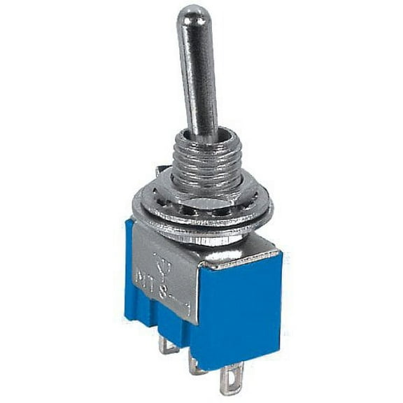 SPDT CENTER OFF MINIATURE TOGGLE SWITCH