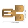 thumbnail image 2 of SHINYPASING 8Pcs Electrical Spade Connectors Kit Golden Quick Disconnect Crimp Terminals for Wiring, 2 of 6