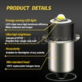 thumbnail image 6 of Ruiandsion P13.5S Miniature LED Bulb, 300LM 6000K Cool White for Mini Flashlights, Portable Work Lights, 6-30V Wide Voltage Non-Polarity, 2-Pack, 6 of 8