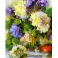 thumbnail image 2 of Bolokofsky, Ronald 20x24 White Modern Wood Framed Museum Art Print Titled - Hydrangea Bouquet I, 2 of 4