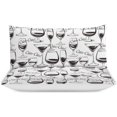 thumbnail image 3 of HAHDAXIA Wine Pattern Bedding Solid Comforter Set for All Seasons,3 Pieces(1 Comforter+2 Pillowcases),Soft Microfiber Bedding Set Full(79"x90"), 3 of 7