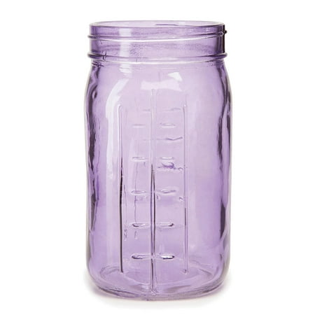 Colored Canning Jars: 6.5 x 3.25 inch Purple Mason