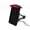 Black, variant on BHYShop LED Vertical Axle Custom Relocation Side Mount License Plate Bracket Tail Light for Harley Honda Yamaha Kawasaki Suzuki CB750 XS650 Chopper Bobber