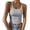 Light Gray, variant on Womens Tank Tops U-Neck Ribbed Crop Tops for Women Stretchy Cropped Slim Camisole Tops for Women Summer Party Layering L Army Green