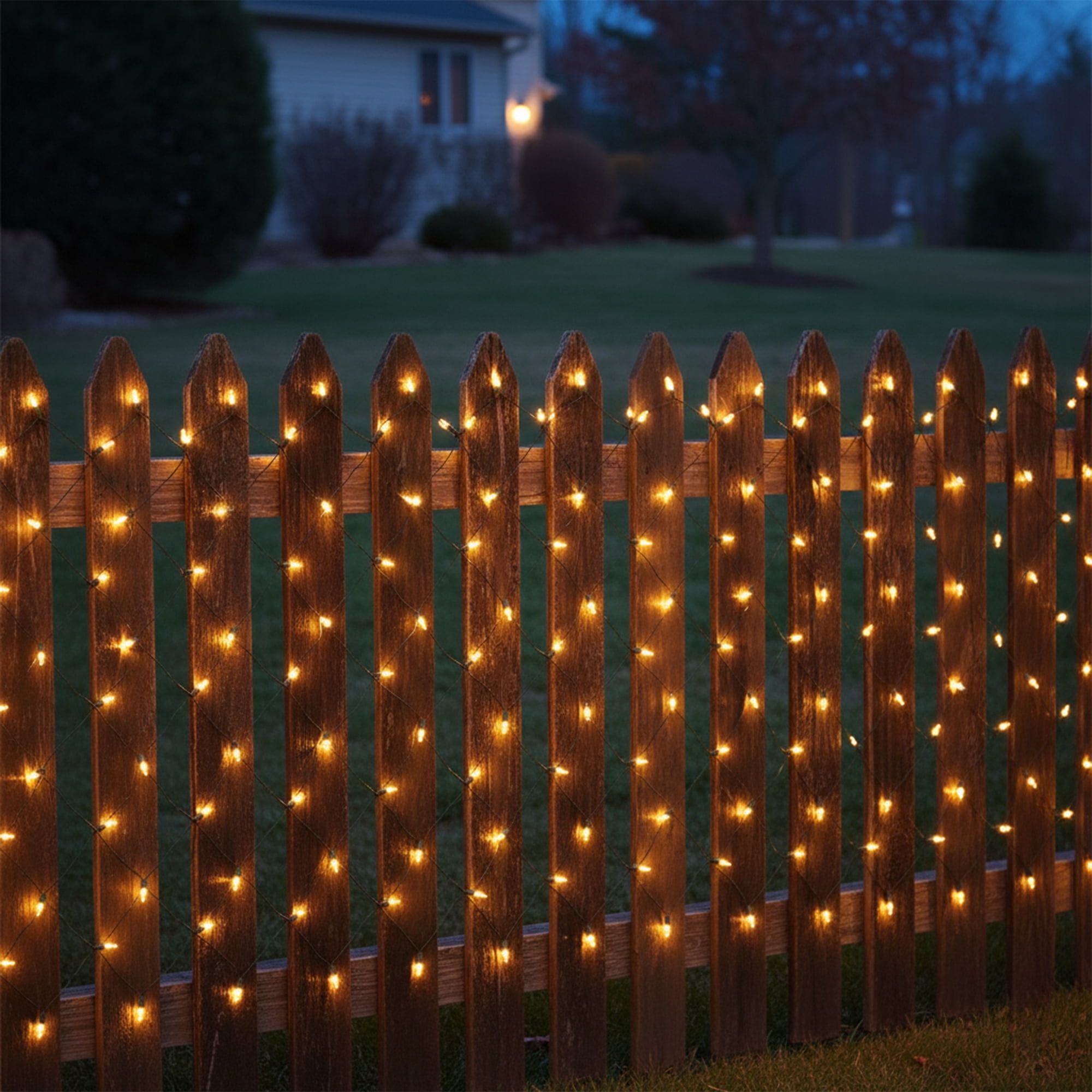 Northlight Mini Net Style Christmas Lights - 4' x 6' - Clear - Green Wire