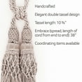 thumbnail image 6 of DECOPRO Exquisite Curtain & Drapery Double Tassel Tieback Elegantly Handcrafted to Perfection, Tassel Length 10" (25cm) Spread 38" (96.5cm) TBEL102, Golden Beige #EL15 (Gold Beige, Dark Gold) Set of 2, 6 of 8