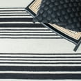 thumbnail image 6 of SAFAVIEH Metro Cletus Striped Area Rug, Ivory/Black, 6' x 9', 6 of 11