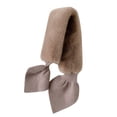 thumbnail image 5 of Collar de pelo de conejo de imitación Bufanda coreana de otoño e invierno para mujer Cuello falso de todo fósforo Bufanda de estudiante con costura de felpa de conejo de imitación cálida cruzada, 5 of 5