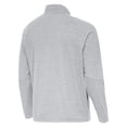 thumbnail image 3 of Men's Antigua Heather Gray St. Louis Blues Certain Tri-Blend Quarter-Zip Top, 3 of 3