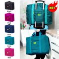 thumbnail image 2 of Portable Travel Bags Folding Unisex Large Capacity Bag Women Hand Luggage Business Trip WaterProof Bag Business Traveling Bags Black 1, 2 of 6
