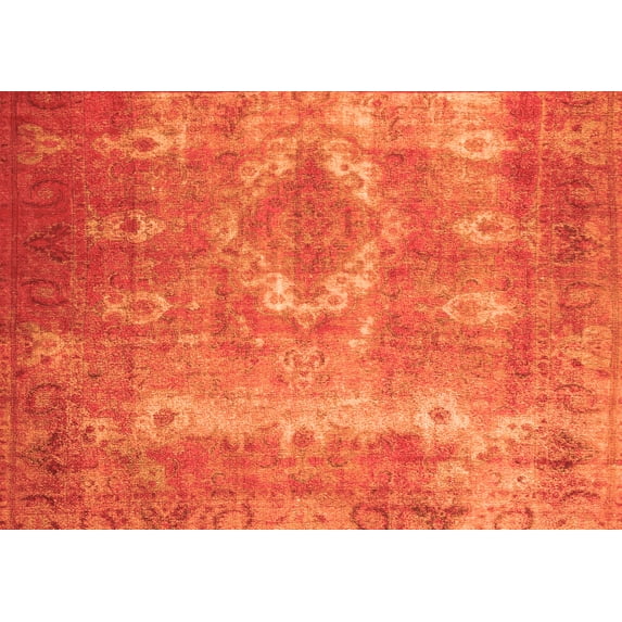 Ahgly Company Indoor Rectangle Persian Orange Traditional Area Rugs, 7' x 10'