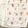 thumbnail image 2 of aden + anais essentials cotton muslin blanket, Multi-color, Elephant Circus, Infant, Unisex, 2 of 6
