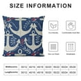thumbnail image 5 of Nawypu  Anchor Decorative Pillow Cover for Couch Nautical Decor Square Cushion Case Sofa Home Decorations Dark Blue, 5 of 5