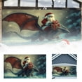 thumbnail image 2 of Santa Riding Classic Lighting Holiday Party Banner Outdoor Christmas Background Cloth for Merry Festive Event Decoration, 2 of 6