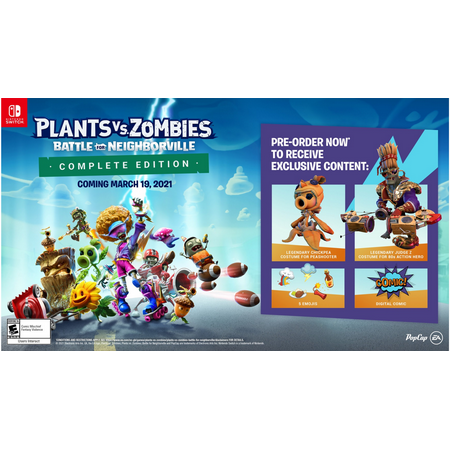 Plants vs Zombies Battle for Neighborville - Nintendo Switch, Nintendo Switch Lite