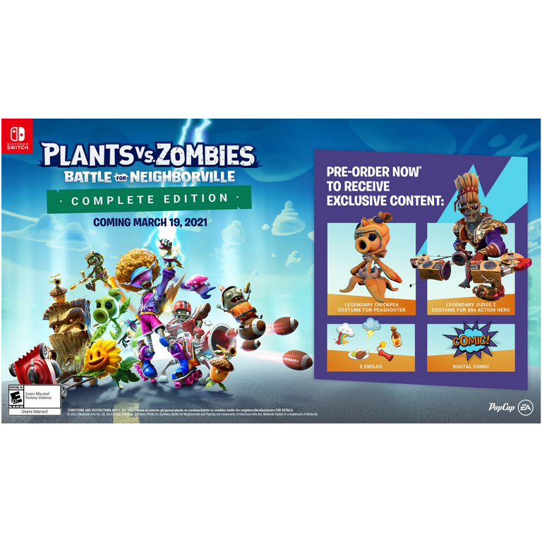 Plants vs. Zombies: Battle for Neighborville Complete Edition - Nintendo  Switch 