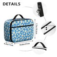 thumbnail image 6 of Daisy Pioneer Flower Blue Pattern Insulated Lunch Bag Teens,Bento School Lunch Bag for Teens for Work,Picnic or Travel 10.6x7.7x4.3 Inches,12 Can Capacity, 6 of 6