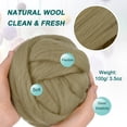 thumbnail image 2 of Aguja Fieltrar Lana, 3.5 Oz Fibra Natural Lana para Fieltrar Húmeda, Manualidades, Materiales Bricolaje (Gris Oscuro), 2 of 6